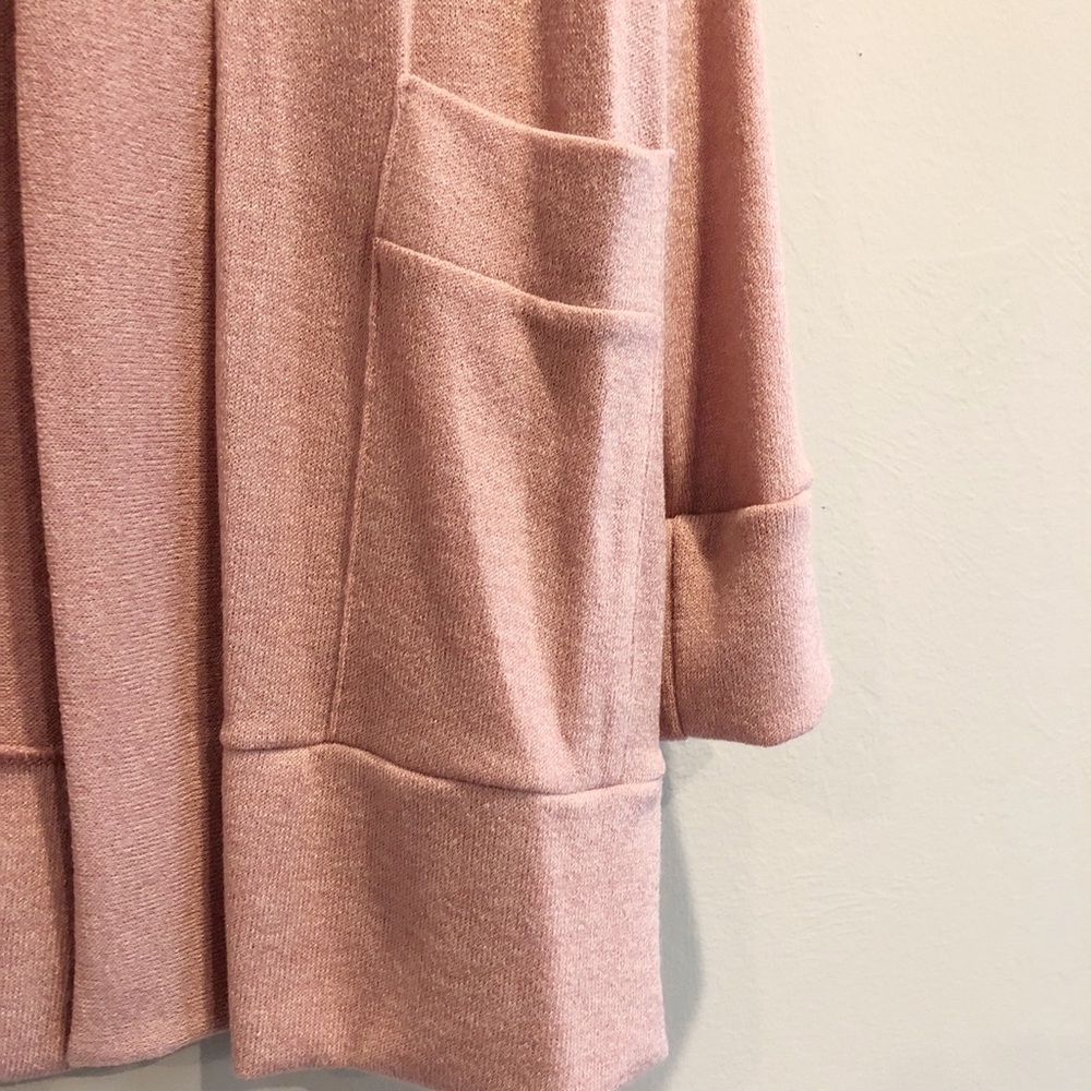 LAST 1: Dusty Pink Sweater Cardigan - Picture 4 of 4